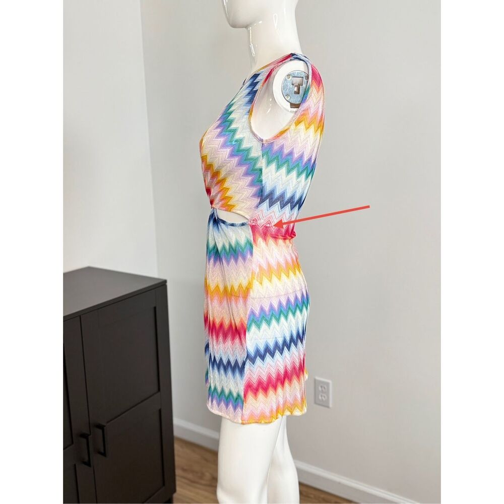 Missoni Chevron Short Cover Up Dress ZigZag print Size 38 / US 2 - Picture 7 of 10